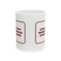Funny Christmas Cookie Coffee Mug Snickerdoodles Under Guard Baker