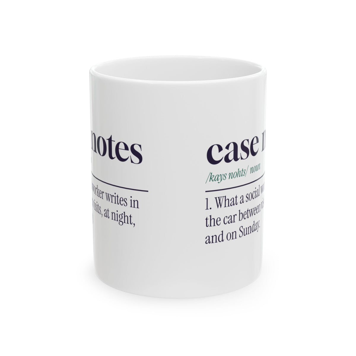 Funny Social Worker Coffee Mug Case Notes Dictionary Definition