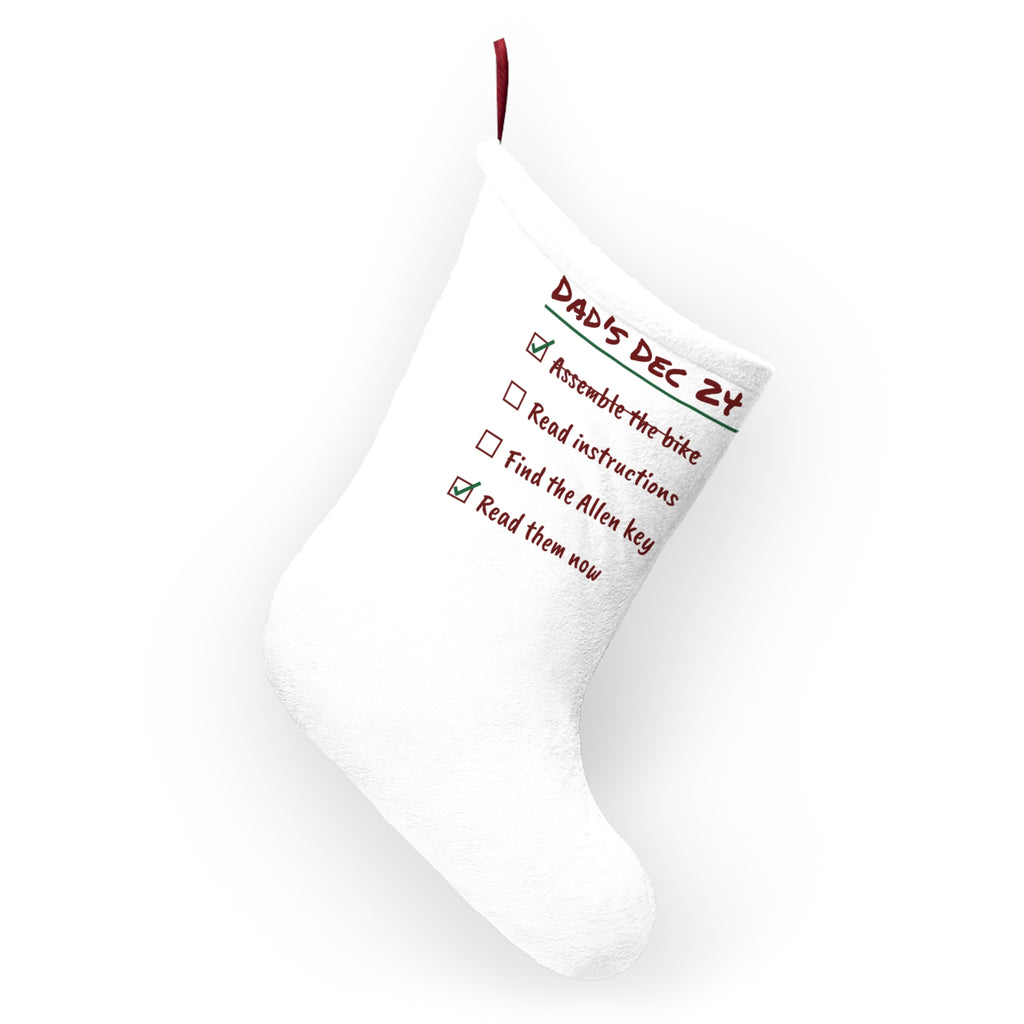 Funny Christmas Dad Christmas Stocking Read The Instructions Eventually