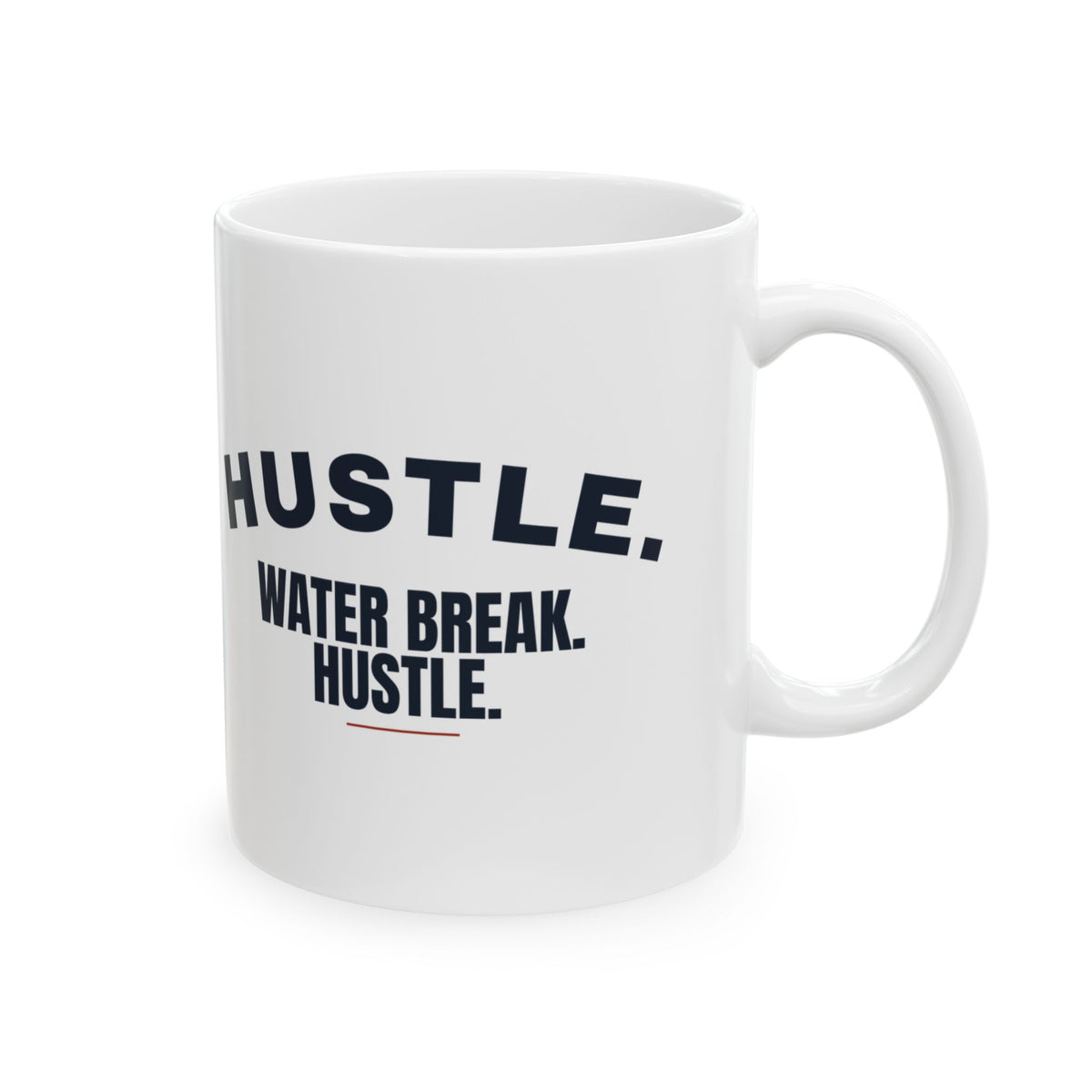 Funny Coach Coffee Mug Hustle Water Break Hustle Retro Arch Design