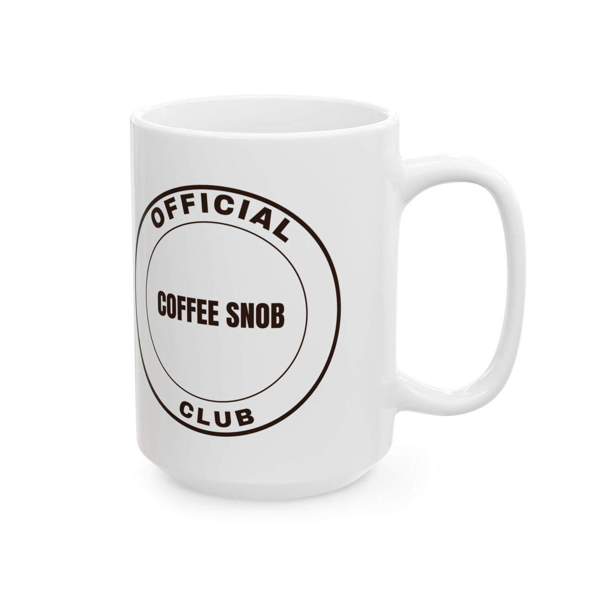 Official Coffee Snob Club Coffee Mug, Funny Coffee