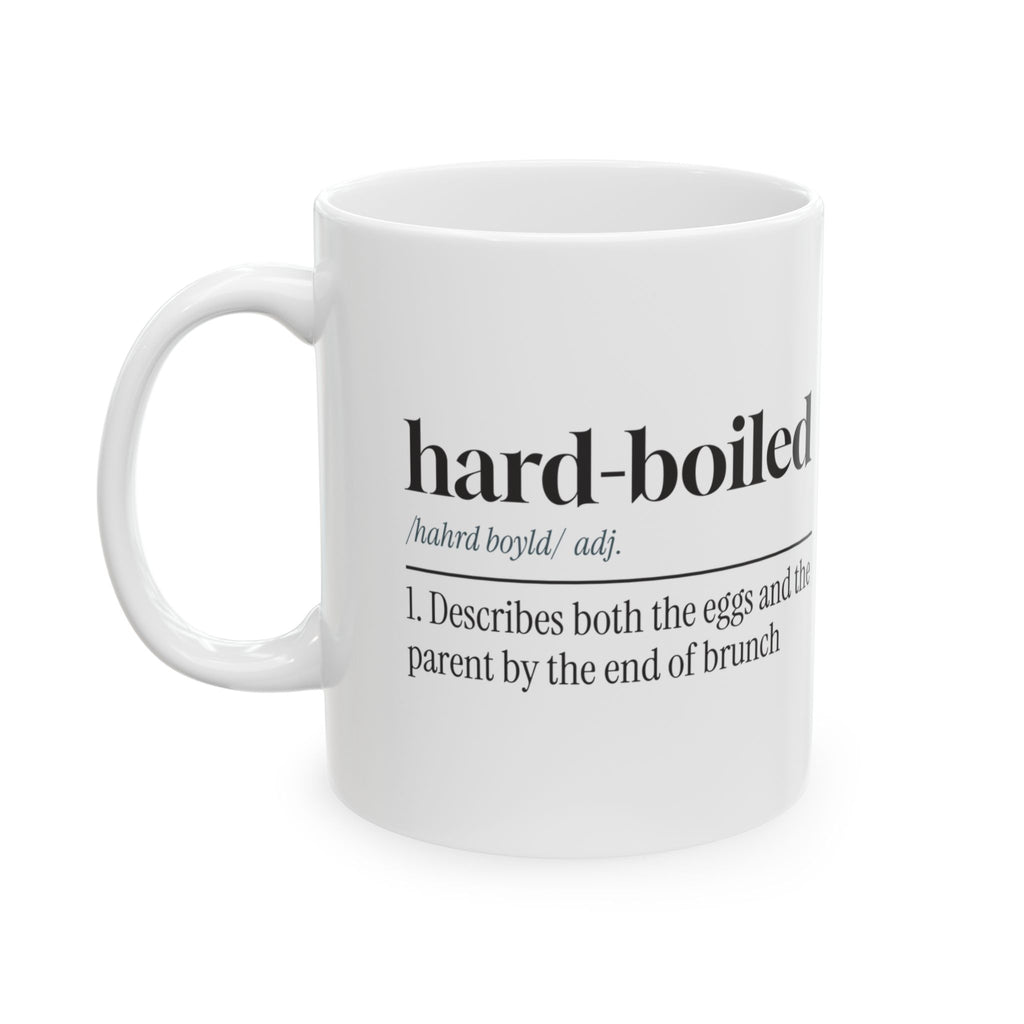 Funny Brunch Coffee Mug Hard-Boiled Dictionary For Parents