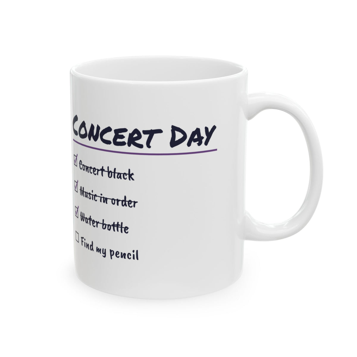 Funny Choir Coffee Mug Concert Day Find My Pencil Checklist For Singers