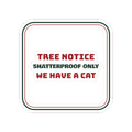 Funny Christmas Cat Sticker Shatterproof Only We Have A Cat