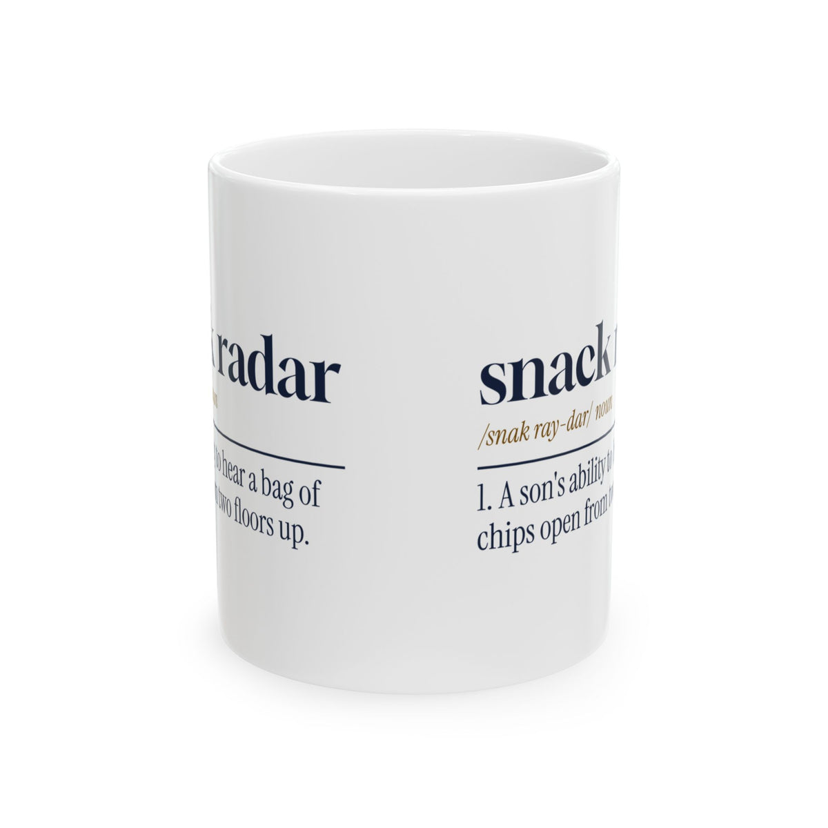 Funny Son Coffee Mug Snack Radar Dictionary Definition