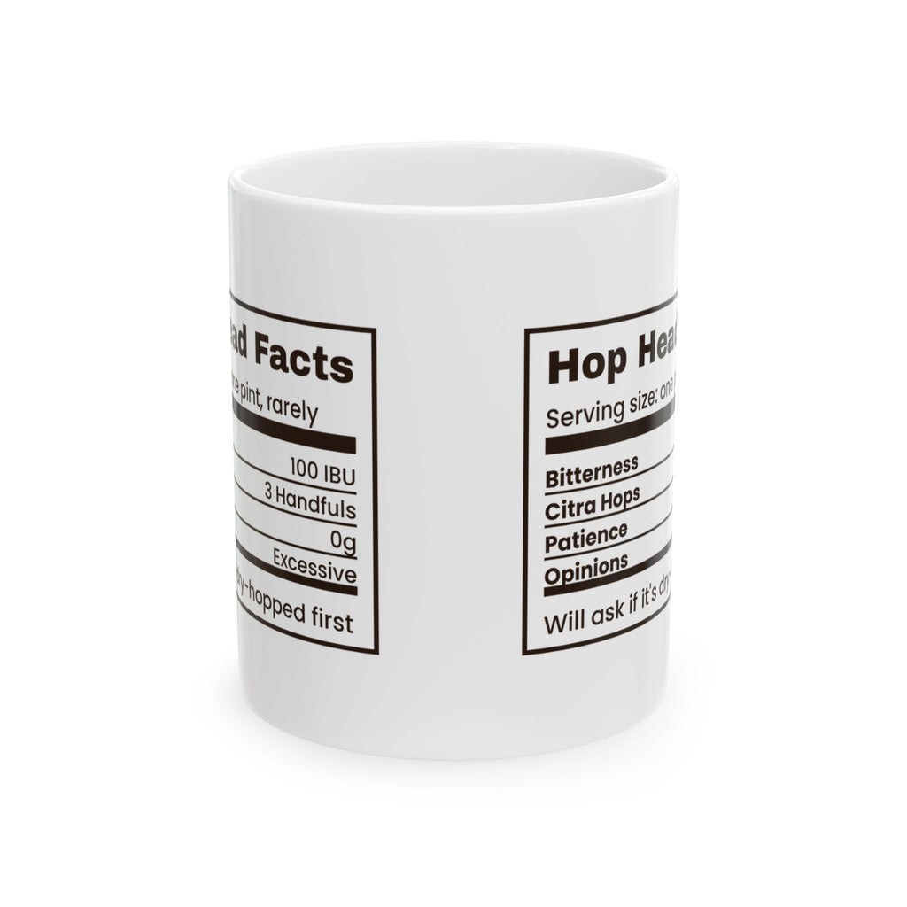 Craft Beer Coffee Mug Hop Head Facts For Beer Lovers