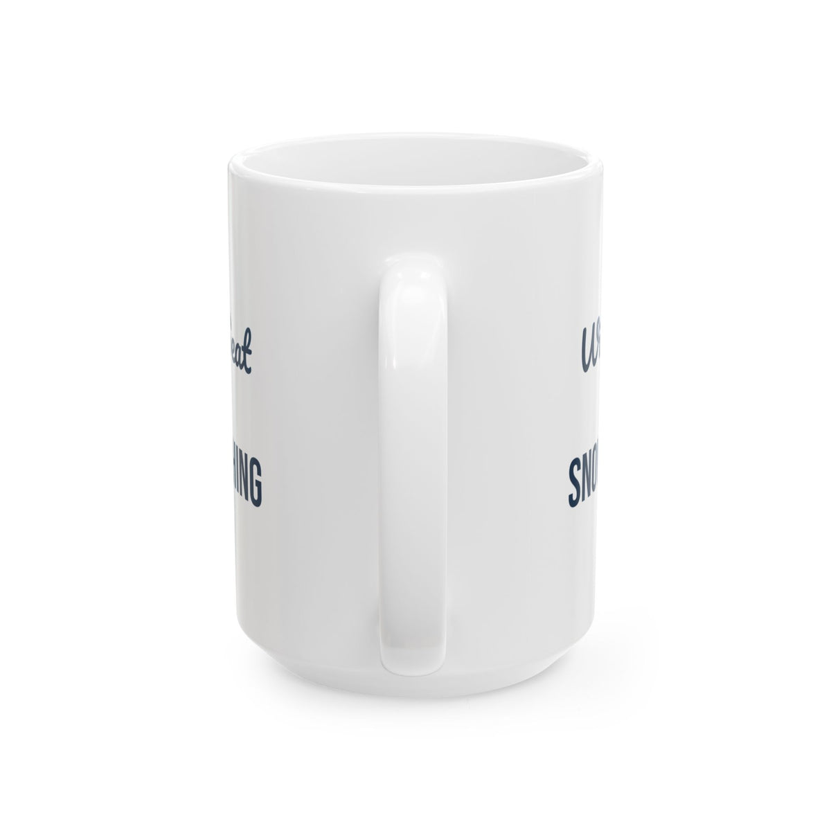 Cozy Winter Coffee Mug Window Seat Snow Watching