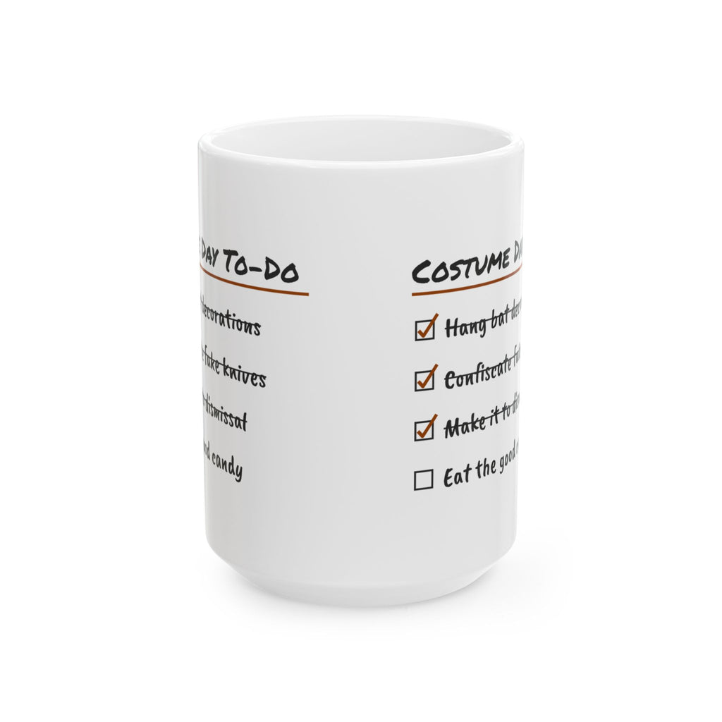 Funny Teacher Coffee Mug Costume Day Checklist Design For Teachers