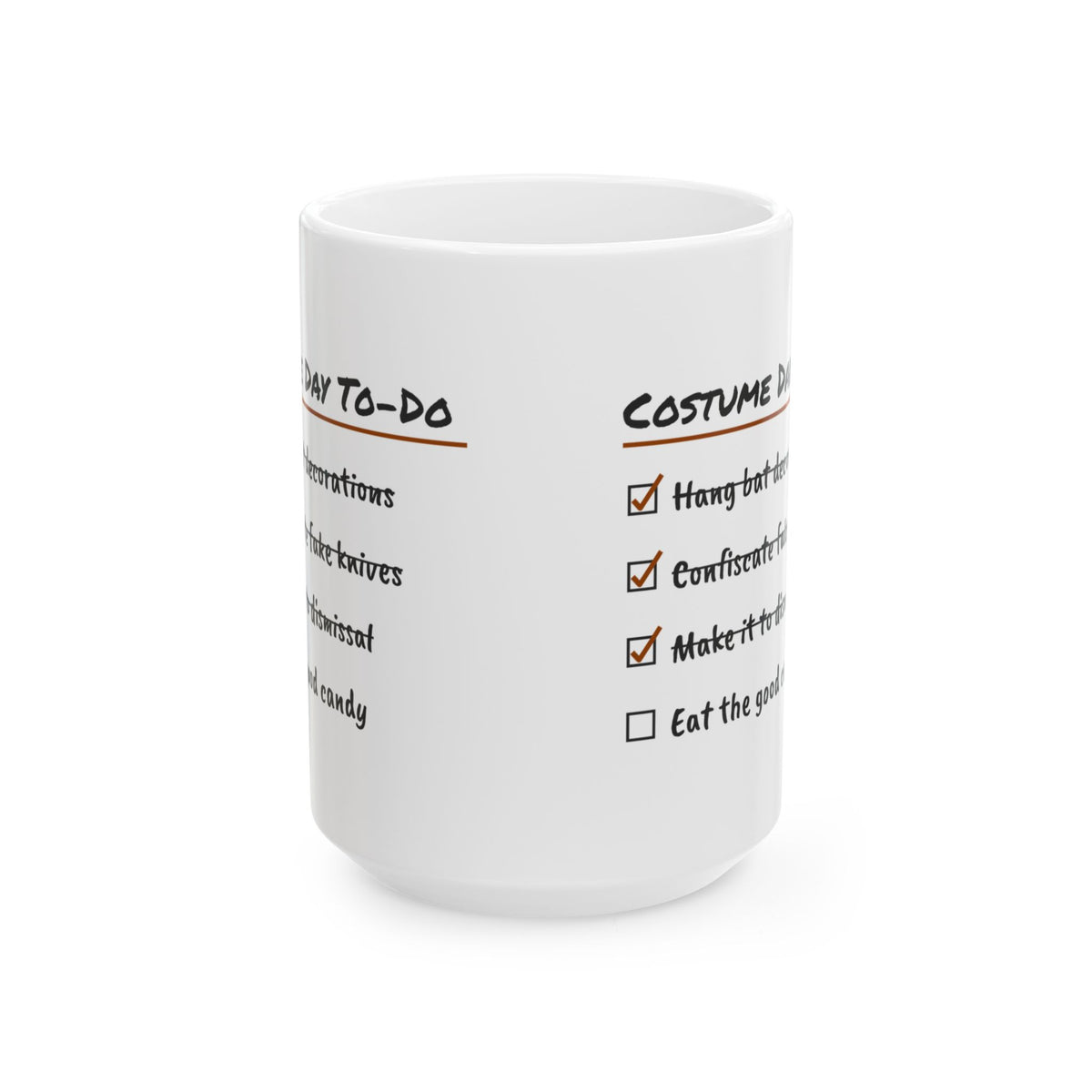 Funny Teacher Coffee Mug Costume Day Checklist Design For Teachers