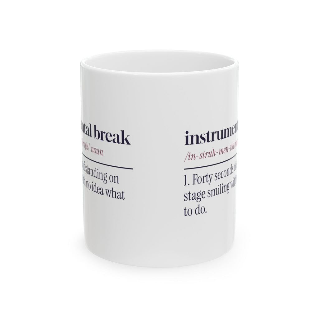 Funny Karaoke Coffee Mug Instrumental Break Definition