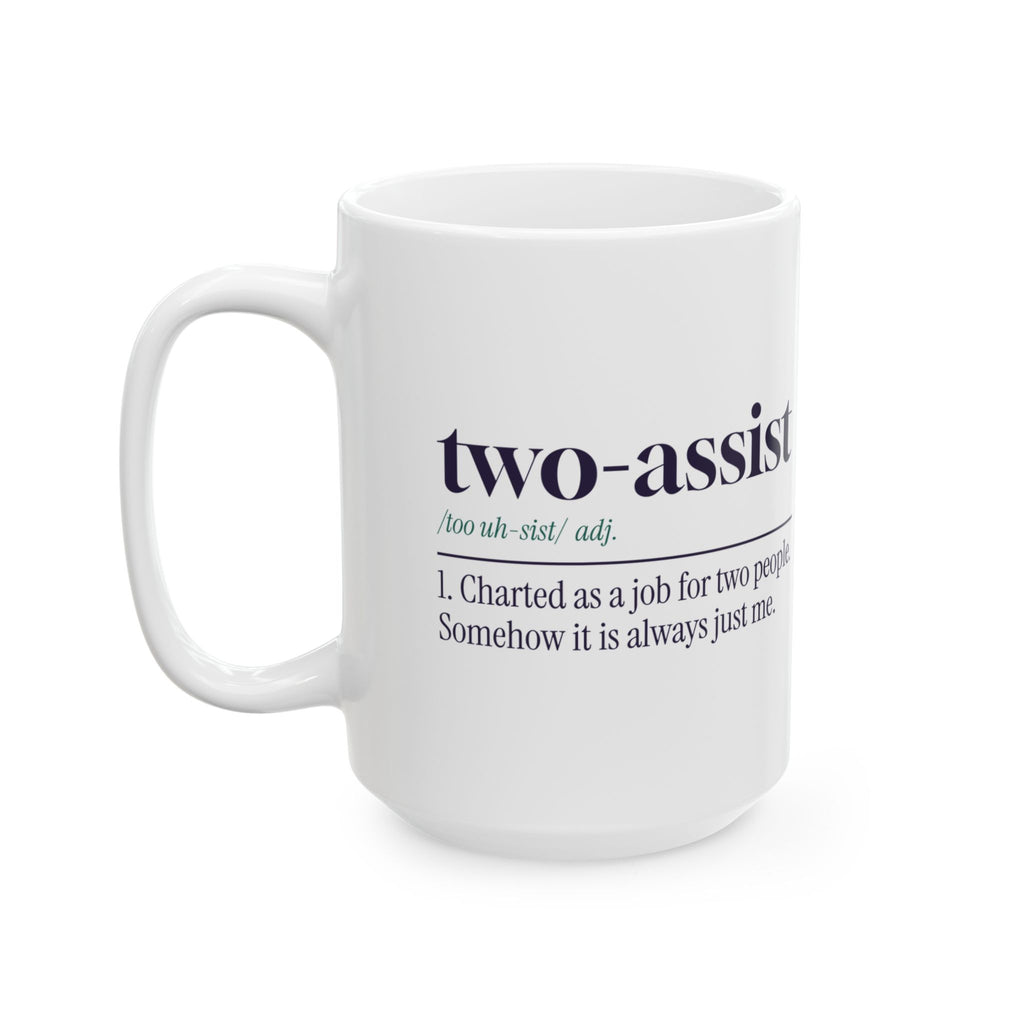 Funny CNA Coffee Mug Two-Assist Dictionary Definition For Caregivers