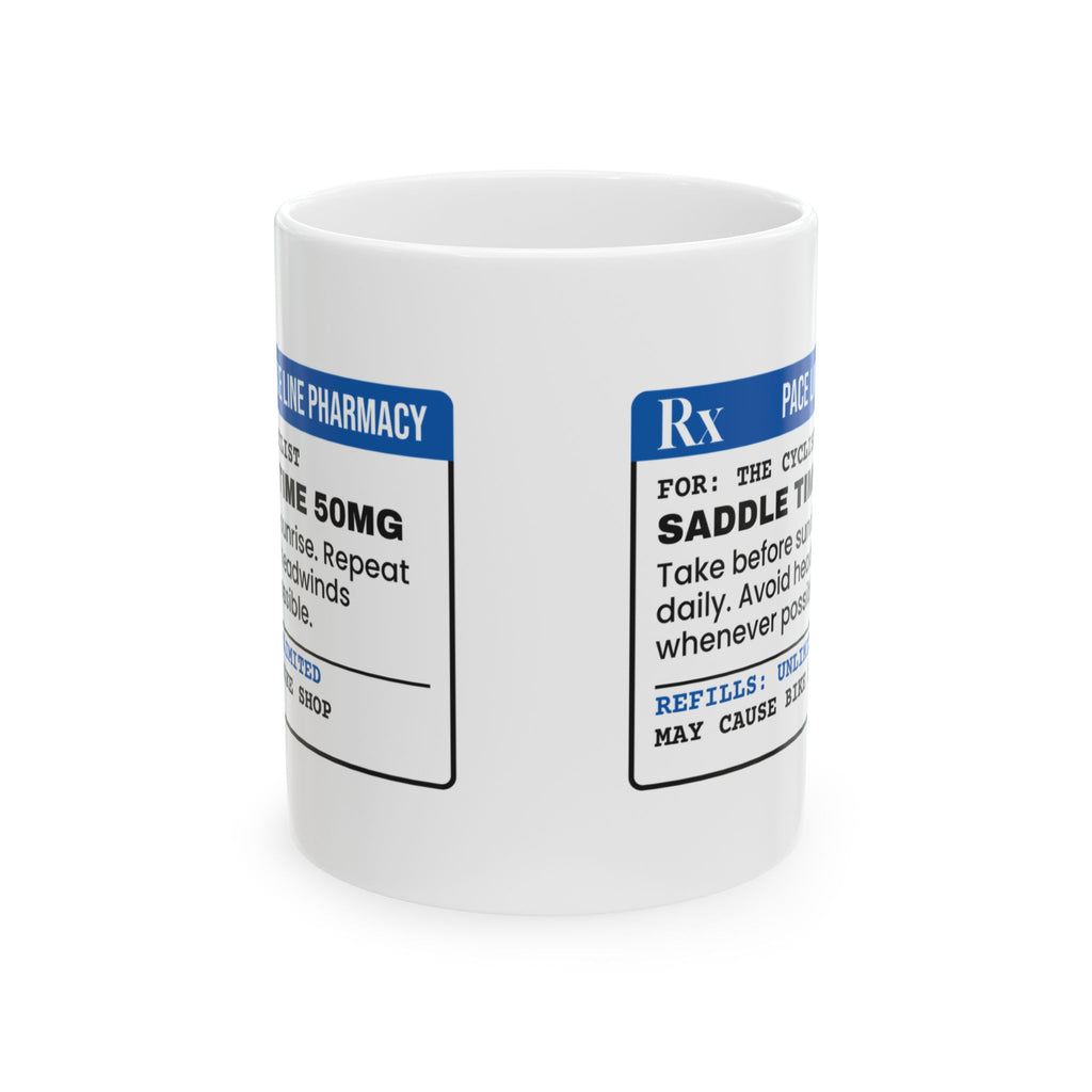 Cycling Coffee Mug Saddle Time 50mg Take Before Sunrise