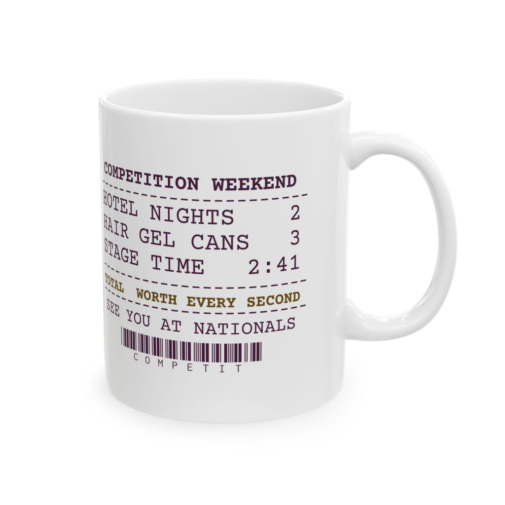 Funny Dance Mom Coffee Mug Two Hotel Nights For 2:41 On Stage Receipt