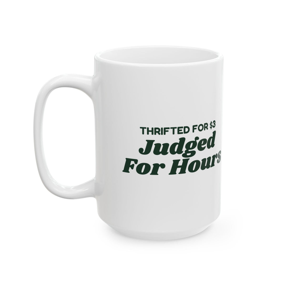 Funny Ugly Sweater Coffee Mug Thrifted For 3 Dollars Judged For Hours