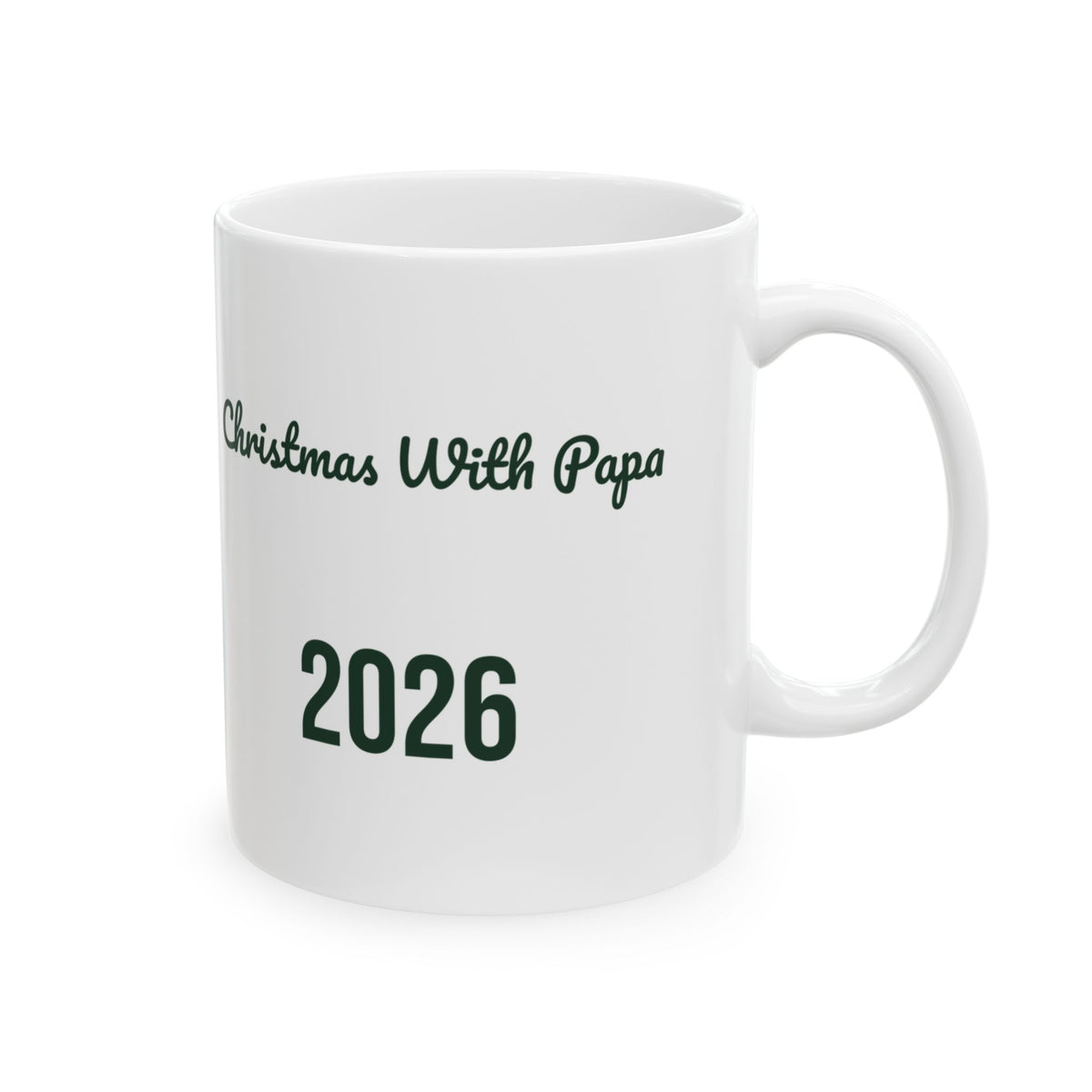 Christmas Coffee Mug Christmas With Papa 2026 Grandpa Keepsake