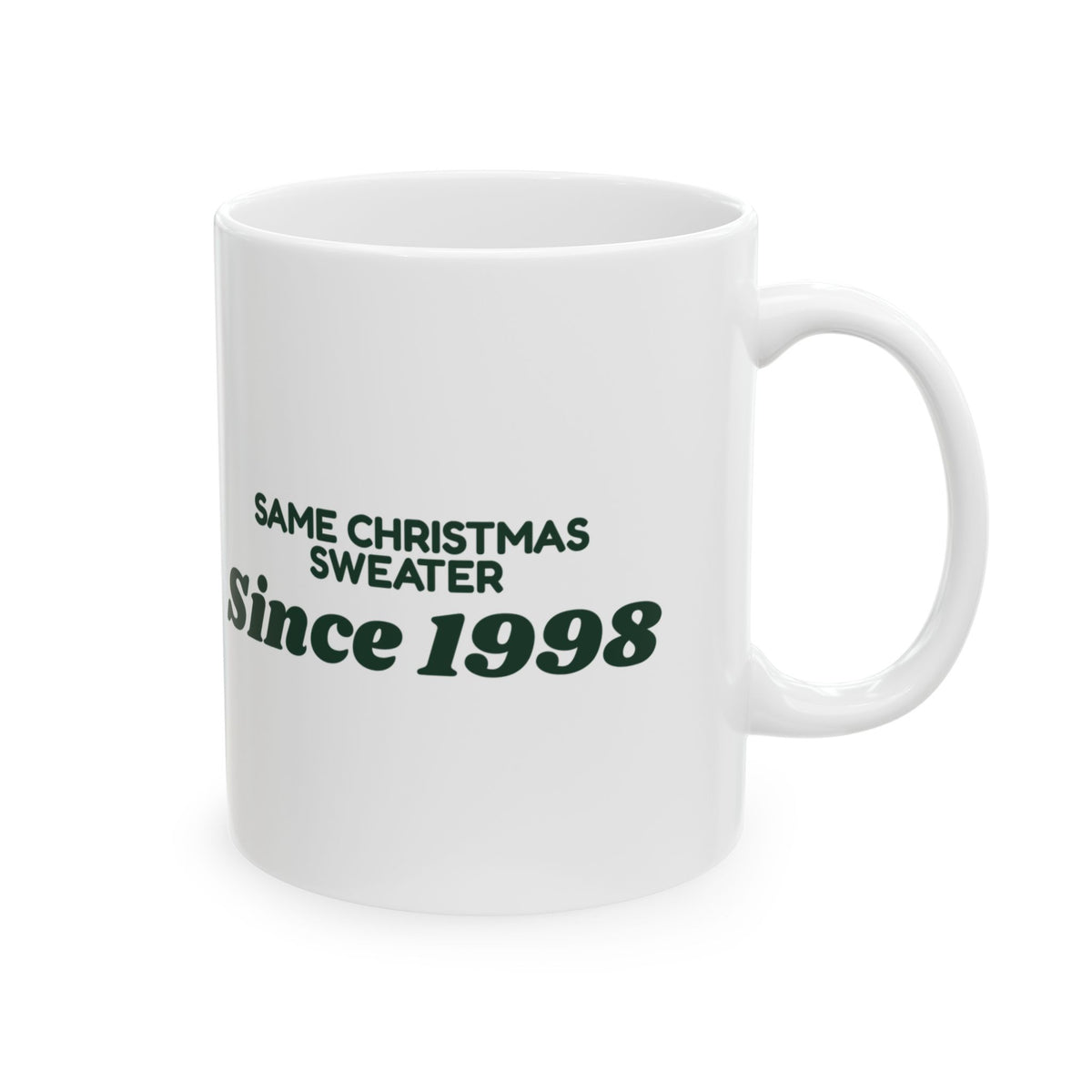 Funny Christmas Dad Coffee Mug Same Christmas Sweater Since 1998