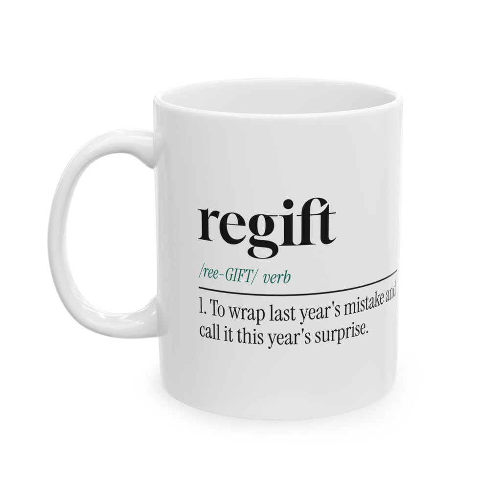 White Elephant Coffee Mug Last Years Mistake