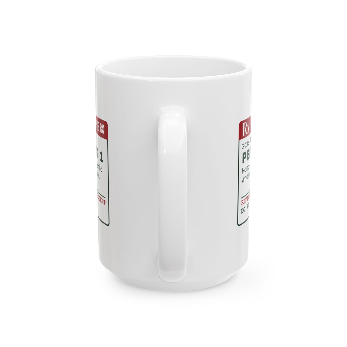 Funny Grandpa Christmas Coffee Mug Pocket Peppermints Prescription