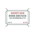 Christmas Morning Sticker Robe Brunch Ticket