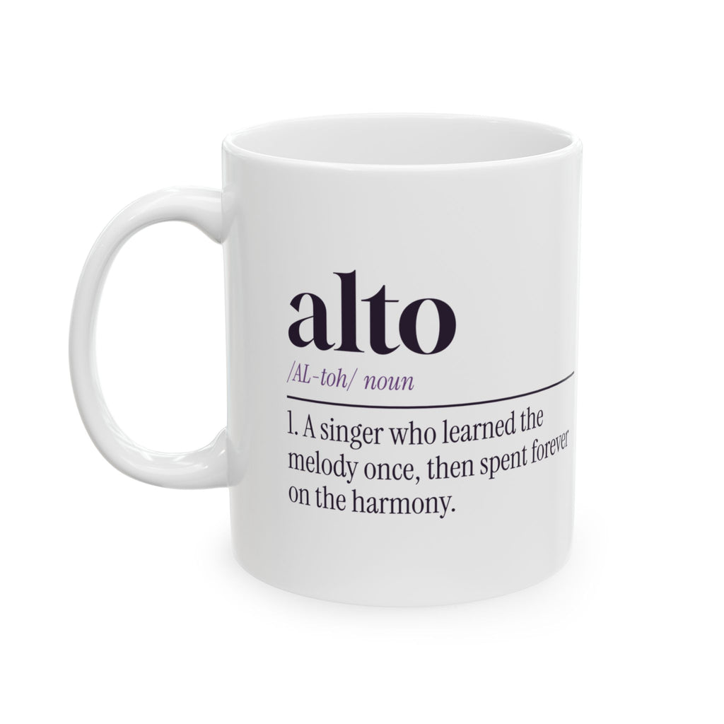 Funny Choir Coffee Mug Alto Dictionary Definition For Singers