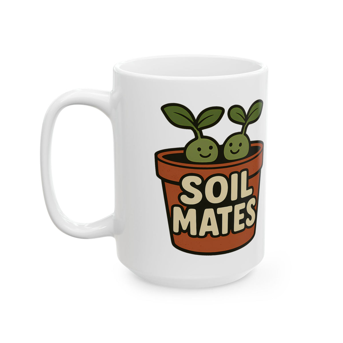 Funny Soil Mates Gardening Couple Plant Lover Coffee Mug