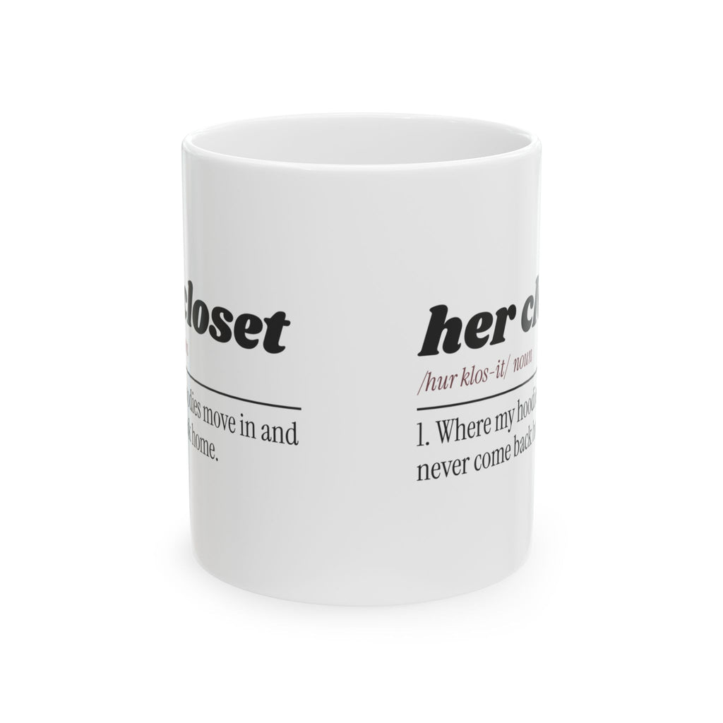 Funny Wife Coffee Mug Her Closet Hoodie Thief For Wife