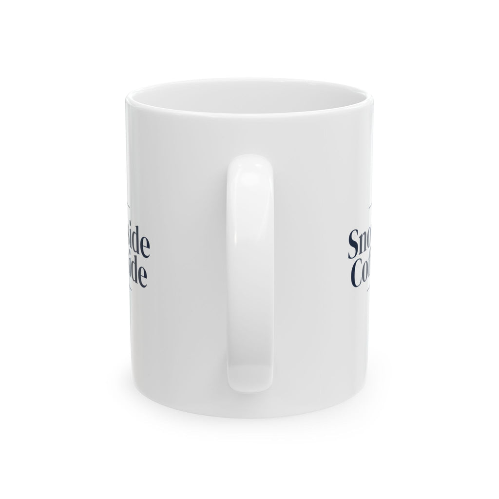 Christmas Coffee Mug Snow Outside Coffee Inside