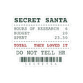 Funny Secret Santa Sticker Went Over Budget They Loved It Receipt