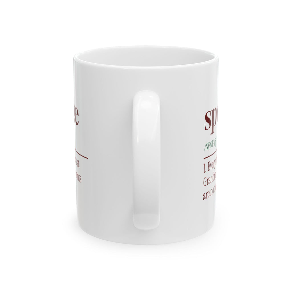 Funny Christmas Grandma Coffee Mug Spoilage Dictionary Definition