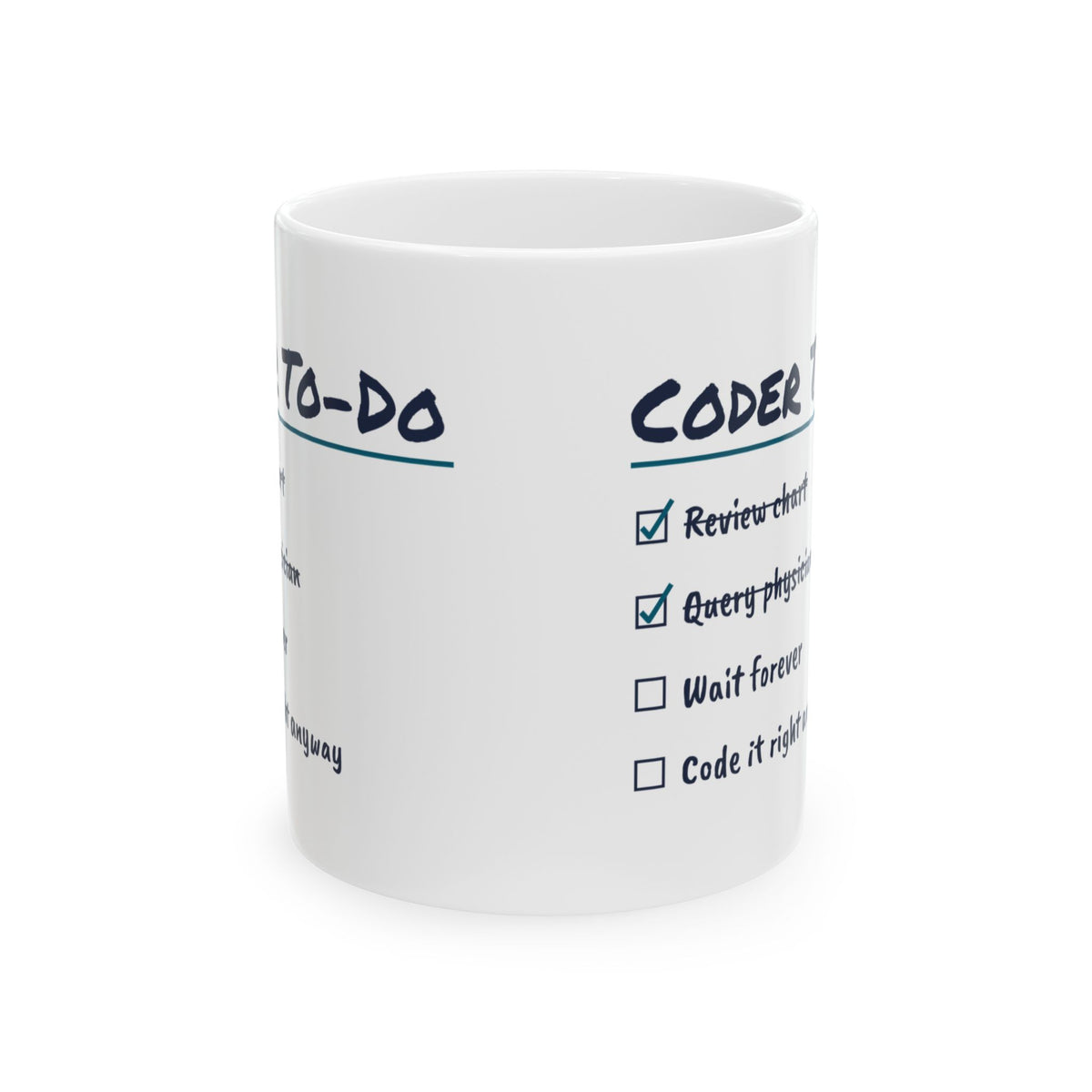Medical Coder Coffee Mug Code It Right Anyway
