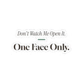 Funny Introvert Christmas Sticker Dont Watch Me Open It One Face Only
