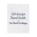 Funny Christmas Throw Blanket Receipt Taped Inside No Hard Feelings