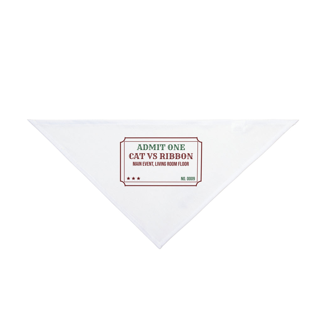 Funny Christmas Cat Dog Bandana Cat Vs Ribbon Main Event Ticket