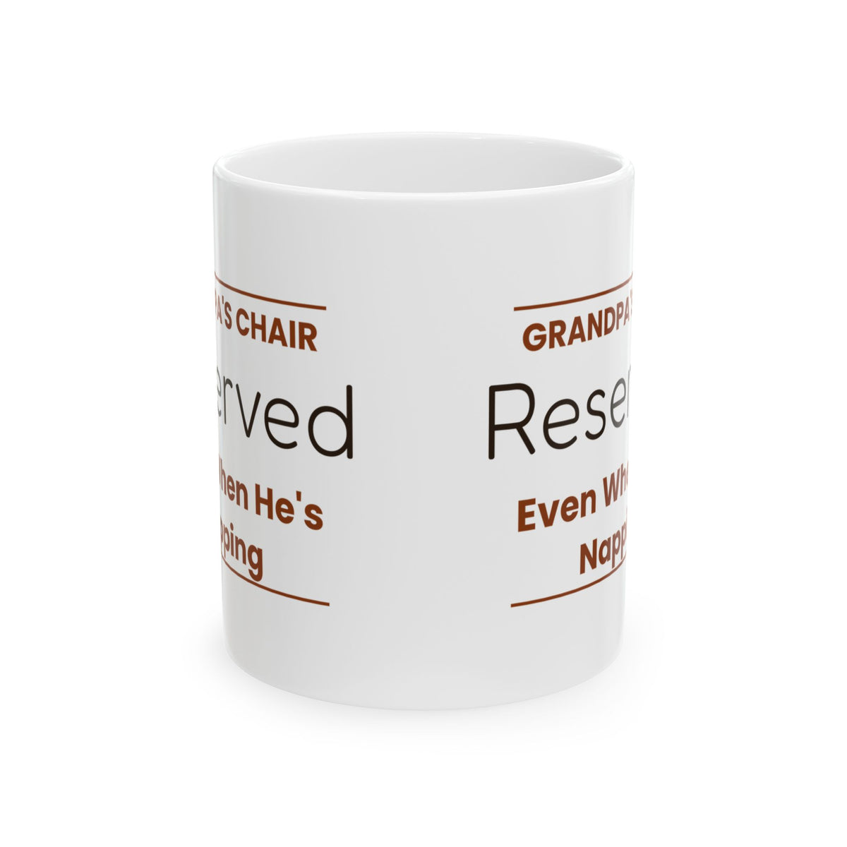 Funny Grandpa Chair Sign Coffee Mug For Grandpa