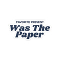 Funny Baby's First Christmas Sticker Favorite Present Was The Paper