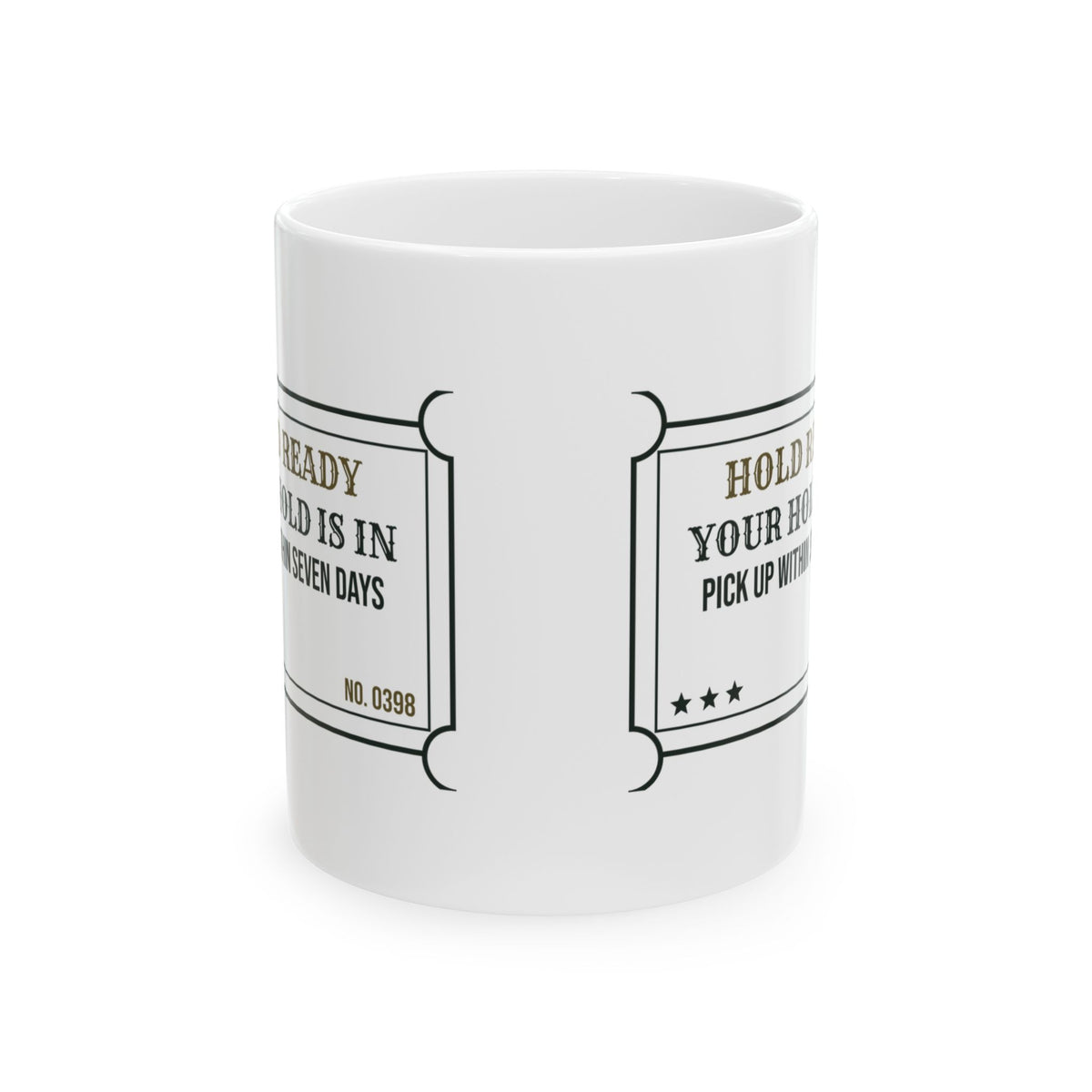 Librarian Coffee Mug Your Hold Is In Library Hold Ticket Design