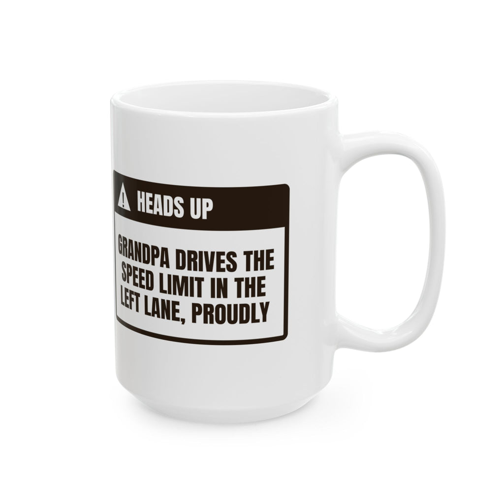 Funny Grandpa Driving Warning Coffee Mug For Grandpa