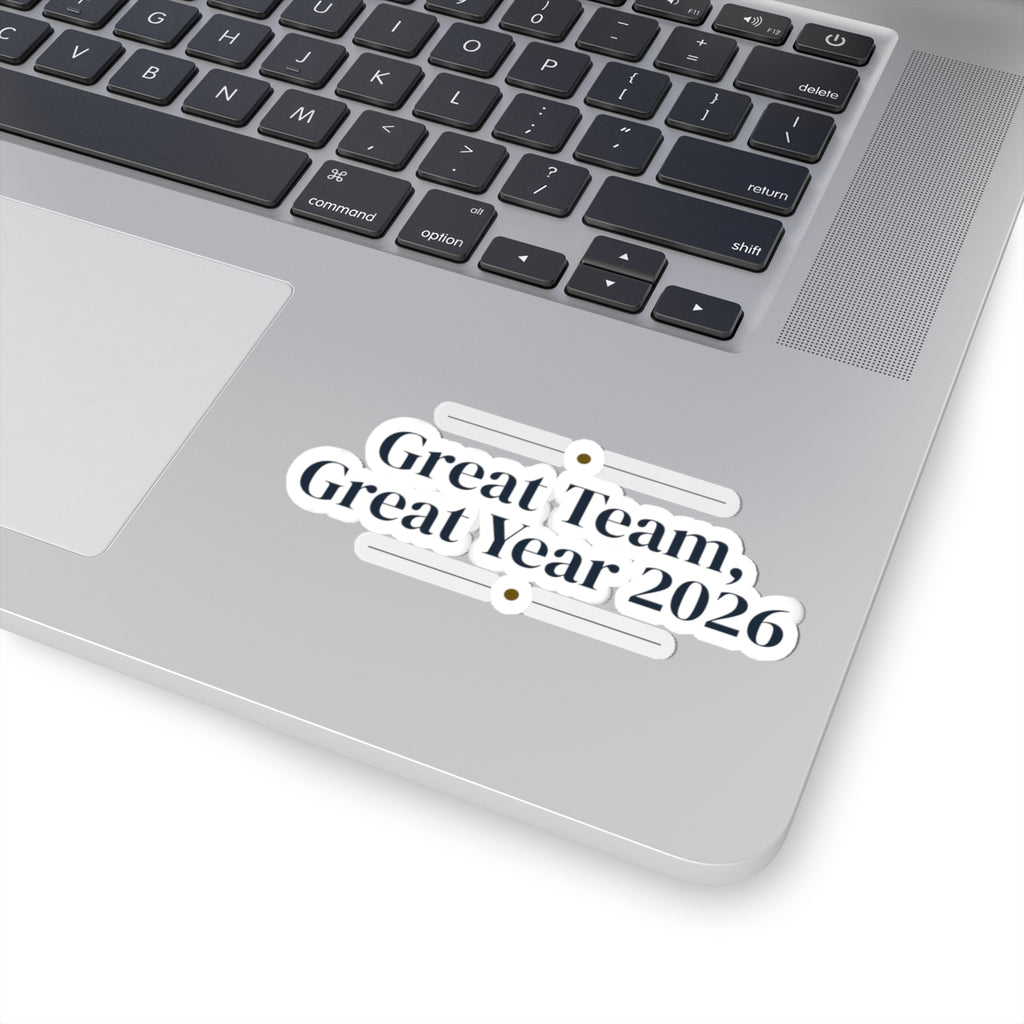 Christmas Sticker Great Team Great Year 2026 For Coworkers