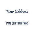 New Home Christmas Sticker New Address Same Old Traditions
