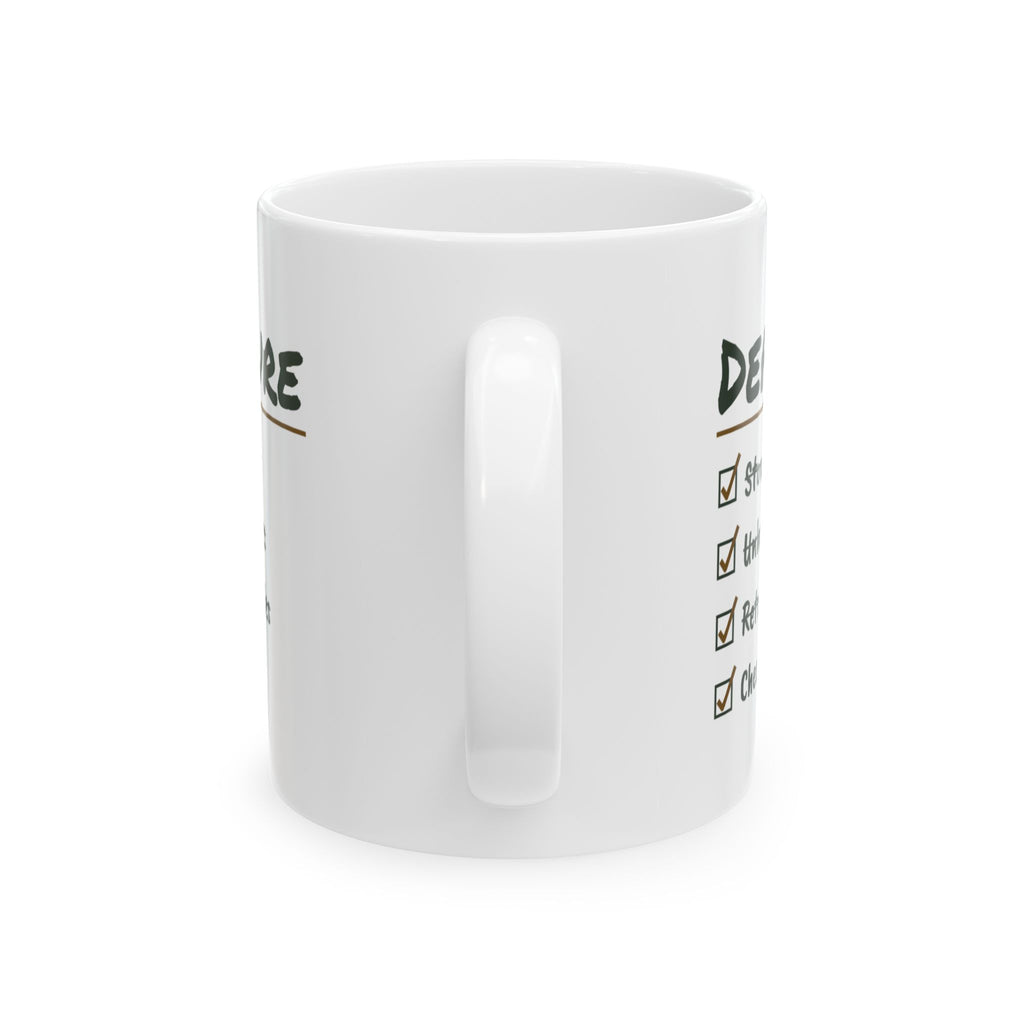 RV Coffee Mug Retract The Slides Check It Twice Departure Checklist