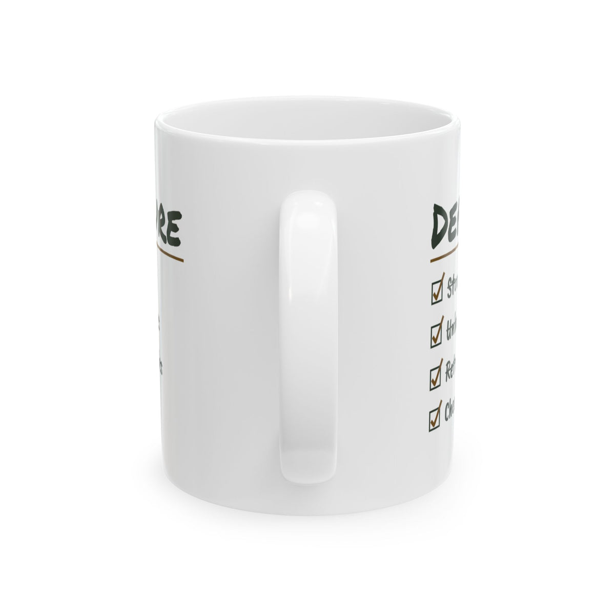 RV Coffee Mug Retract The Slides Check It Twice Departure Checklist