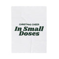 Funny Introvert Christmas Throw Blanket Christmas Cheer In Small Doses