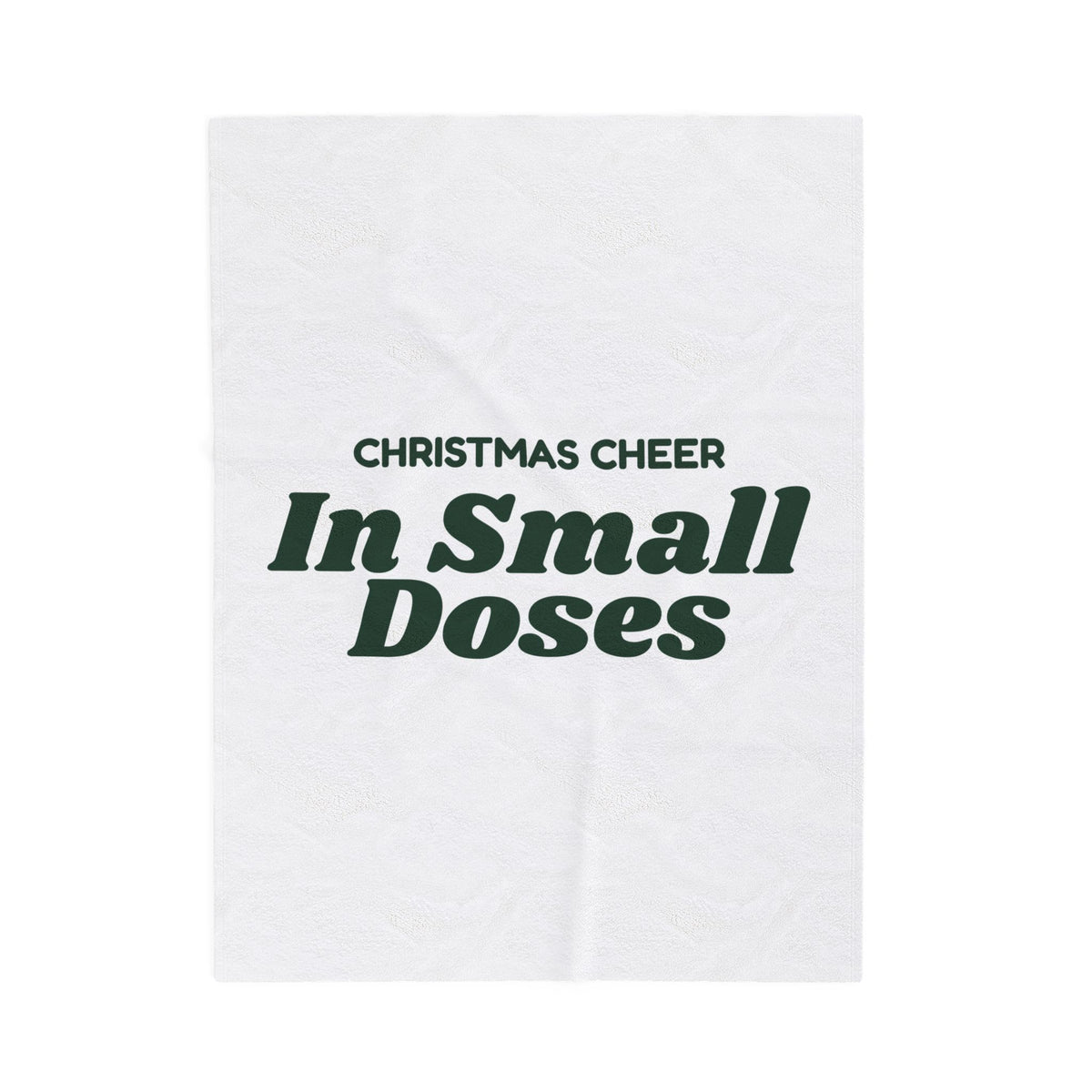 Funny Introvert Christmas Throw Blanket Christmas Cheer In Small Doses