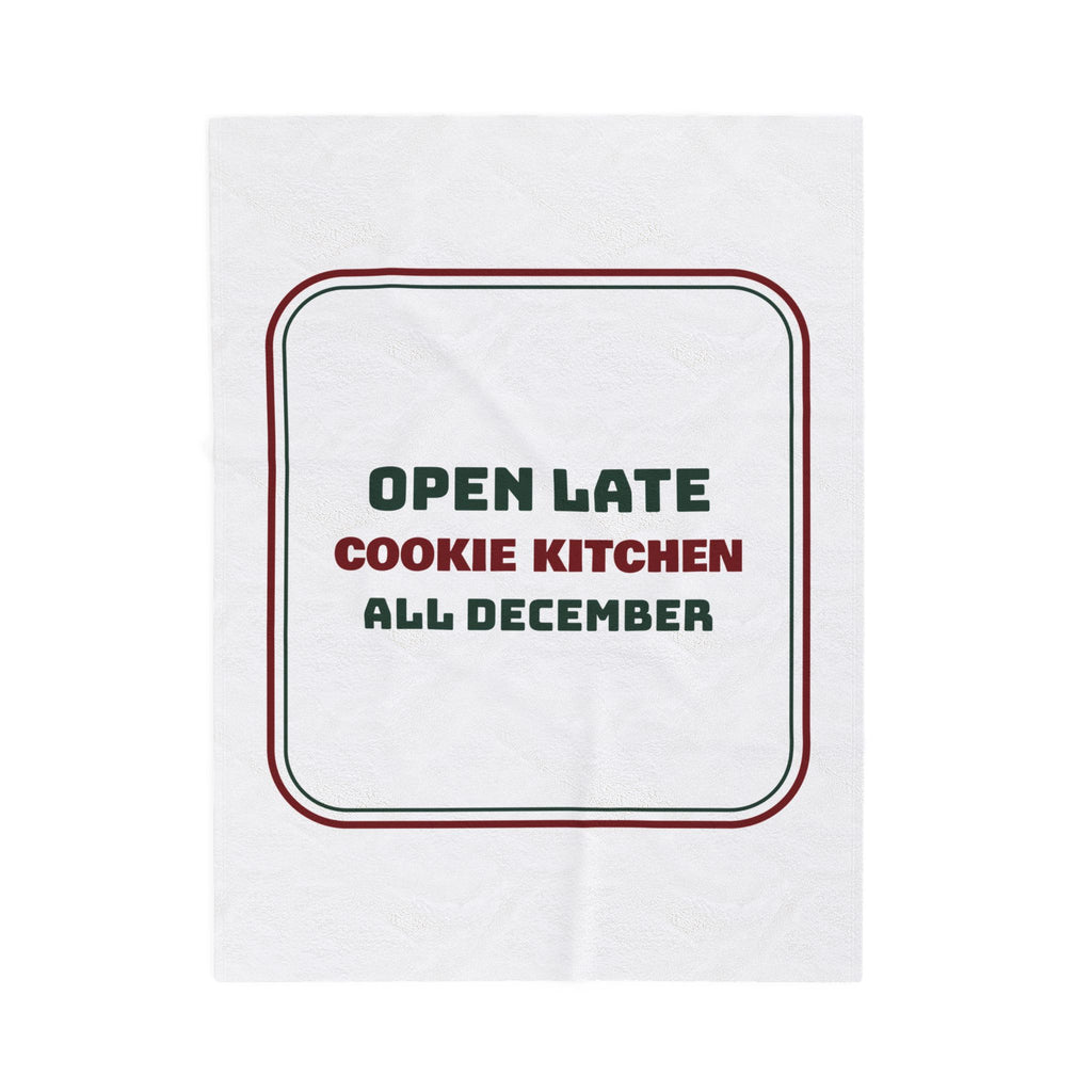 Christmas Throw Blanket Cookie Kitchen Open Late All December For Bakers