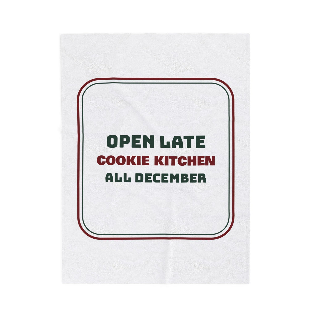 Christmas Throw Blanket Cookie Kitchen Open Late All December For Bakers