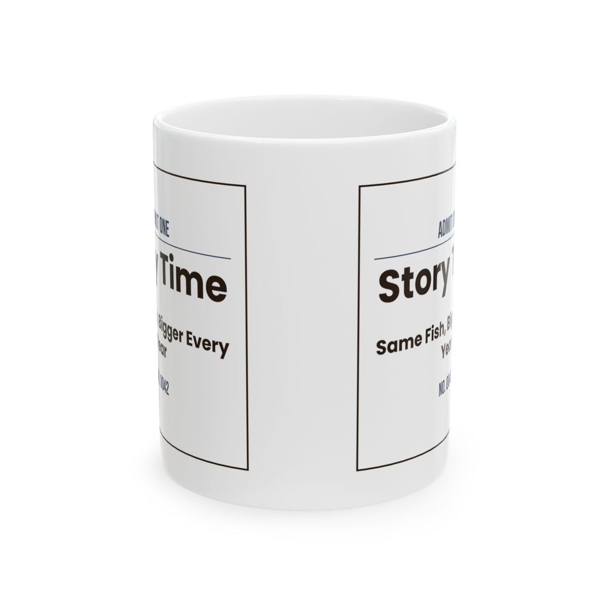 Funny Grandpa Story Time Ticket Coffee Mug For Grandpa