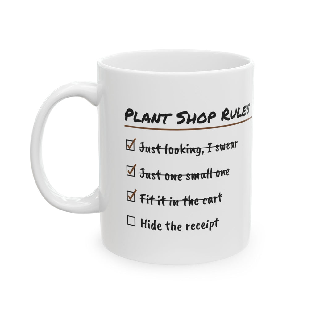 Plant Shop Rules Coffee Mug For Plant Lovers
