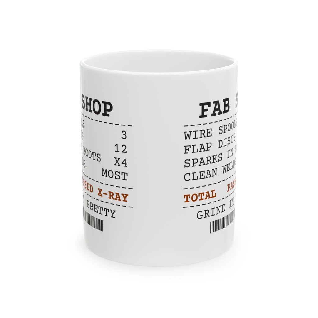 Funny Welder Coffee Mug Sparks In Boots 4 Passed X-Ray Receipt