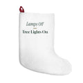 Cozy Christmas Stocking Lamps Off Tree Lights On