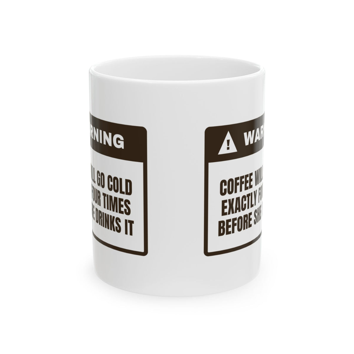 Funny Mom Warning Coffee Mug Cold Coffee For Wife